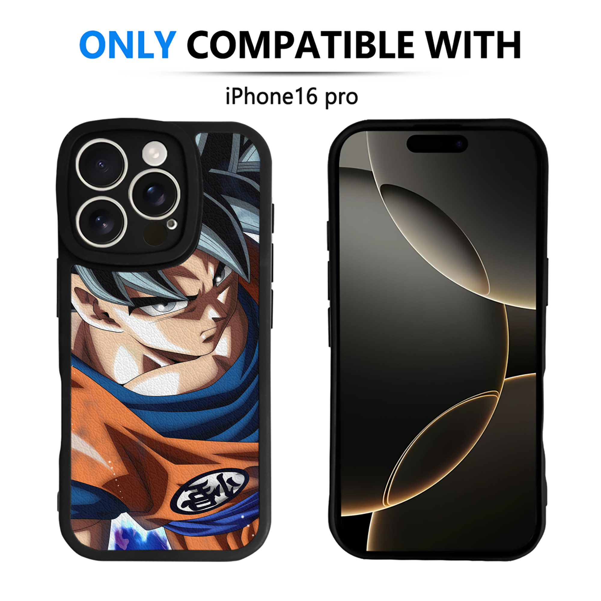 （画像用） ドラゴンボール DRAGON BALL 【iPhone 16シリーズ対応】シリコンスマホケース（レザー調） 材質：シリコン